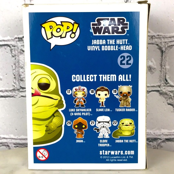 Funko POP! Star Wars JABBA THE HUTT Vinyl Bobble-Head #22 Collection Figure - Picture 4 of 4